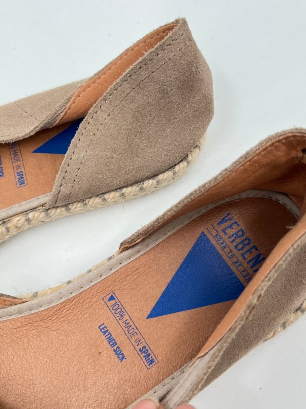 Verbenas Suede Leather Flat Shoes - Picture 3 of 5